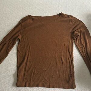 GAP off the shoulder waffle longsleeve- SIZE LARGE